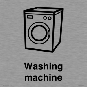 Dementia washing machine sign